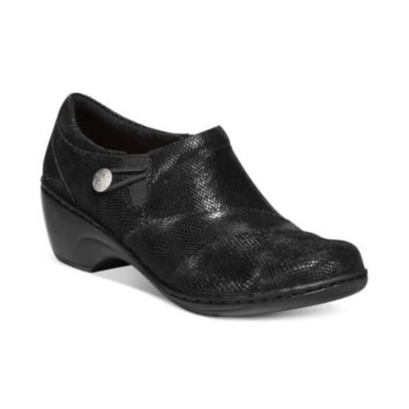 Clarks Channing Ann Slip-On Women’s Size 6 Comfort Clogs Casual Loafer Zip - Picture 1 of 13